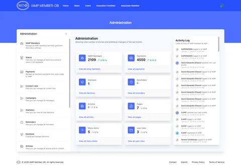 IAMP – Mitgliedsdatenbank