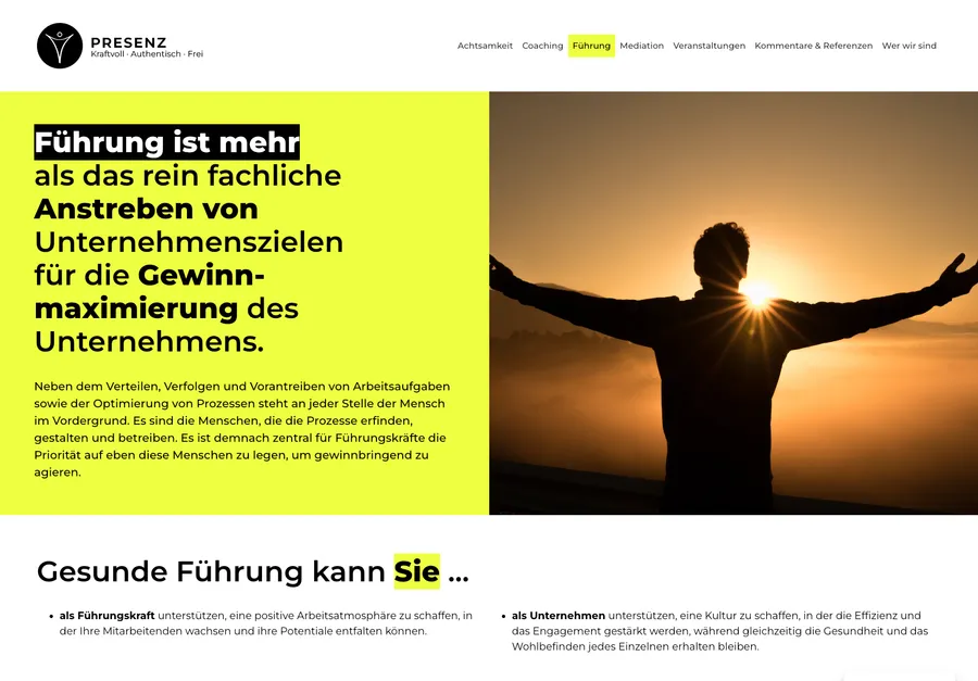 Screenshot Presenz